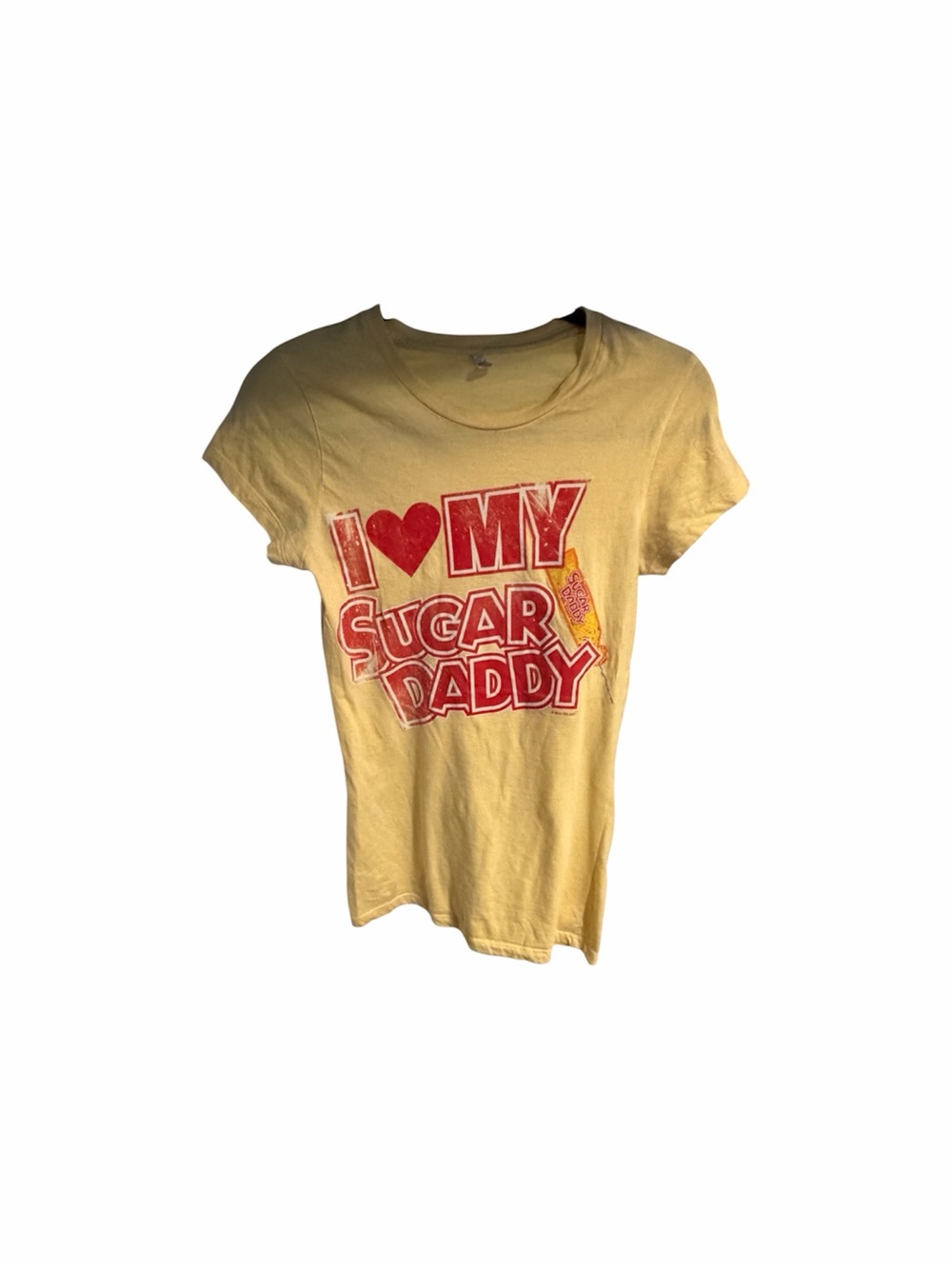 I Love My Sugar Daddy Yellow Graphic Kids Tee
